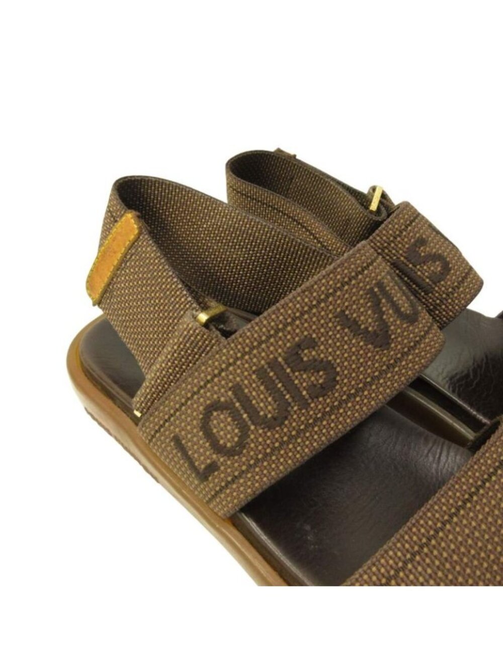 Louis Vuitton Comfort Sandals Shoes Strap Brown - Picture 4 of 8